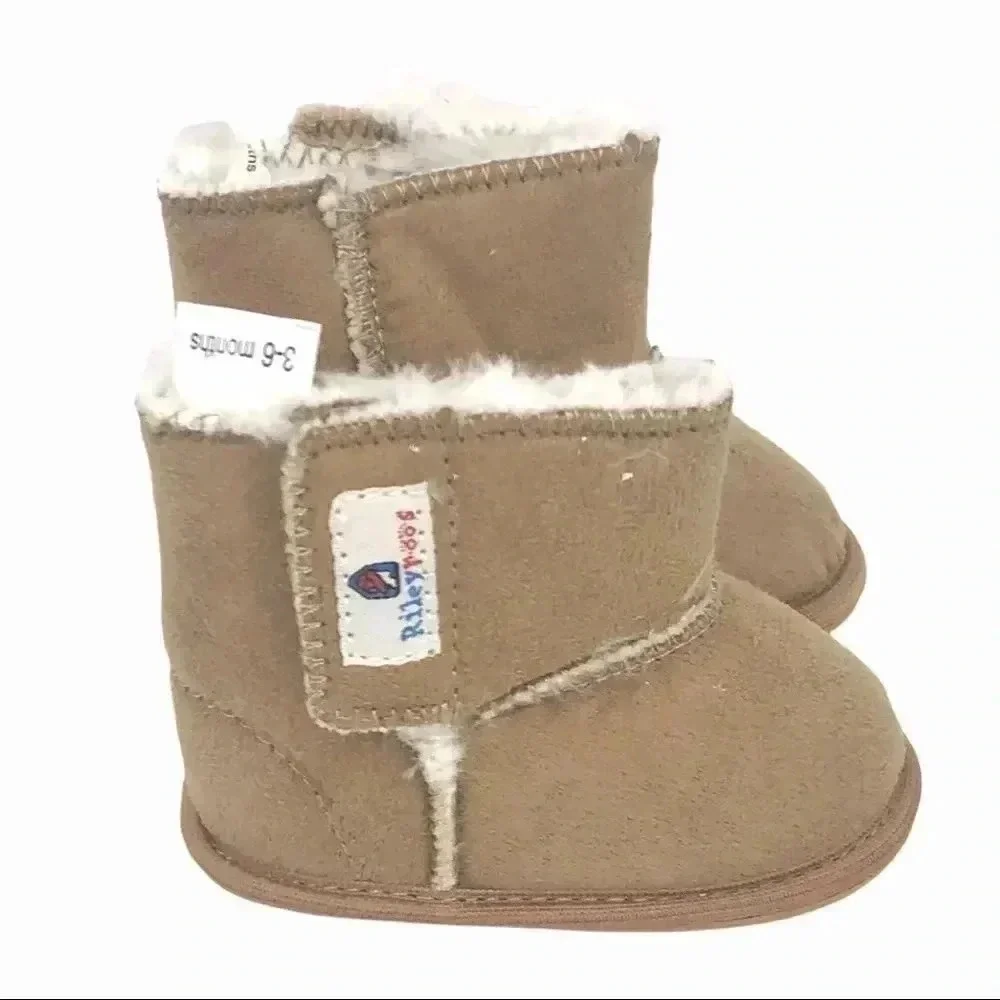 RILEYROOS BABY BOOTS 3–6 MONTHS SUEDE SANDBOX WALKERS SOFT SOLE INFANT SHOES